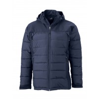 Куртка чоловіча з softshell вставками James&Nicholson, темно-синій, 3XL