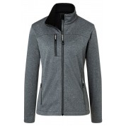 Куртка жіноча Softshell James&Nicholson, сірий меланж/чорний, XL