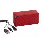 Колонка Bluetooth CUBOID, червоний