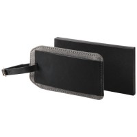 Heathered luggage tag - BK