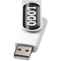 USB-накопичувач Rotate Doming 2 ГБ, білий / срібло 