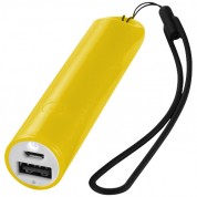 Power bank Beam зі шнурком та індикатором 2200 мА / год, жовтий