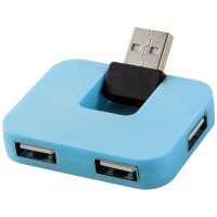 USB хаб Gaia з 4 портами, синій