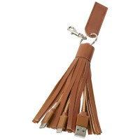 Тканевый кабель для зарядки Tassel «3-в-1»