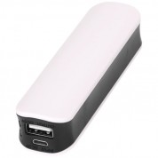 Power bank Edge 2000 mAh, білий / чорний 