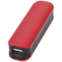 Power bank Edge 2000 mAh, червоний / чорний 