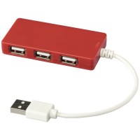 USB хаб Brick, червоний