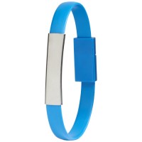 Кабель для зарядки Bracelet 2-в-1, синій