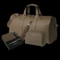 Set Hamilton Taupe (cosmetic bag, travel bag, umbrella & small leather goods)