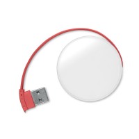 USB розгалужувач ROUNDHUB, червоний