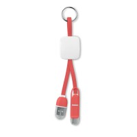 Брелок USB KEY RING C, червоний