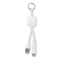 Брелок USB KEY RING C, білий