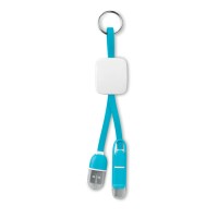 Брелок USB KEY RING C,  бірюзовий