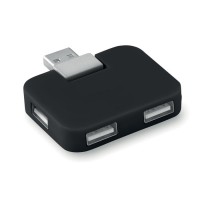 USB розгалужувач SQUARE, чорний