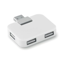 USB розгалужувач SQUARE, білий