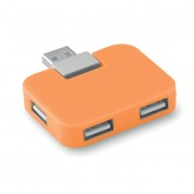 USB розгалужувач SQUARE, помаранчевий