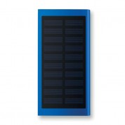 Акумулятор зовнішній з сонячною батареєю SOLAR POWERFLAT на 8000 mAh, королівський синій