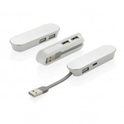 USB-хаб Flat, білий 